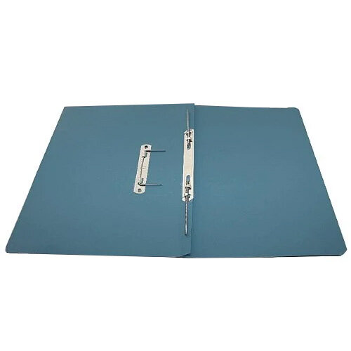QConnect Transfer File Foolscap/A4 35mm Capacity Blue Pack 25 Hunt