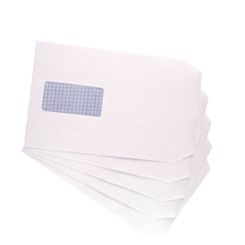 Q-Connect Envelope C5 Window 100gsm Self Seal White (Pack of 500) 9007500 Additional Image 2