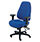 Avior Luciana High Back Heavy Duty 24 Hour Task Operator Office Chair Blue - Weight Tolerance: 150kg Additional Image 1