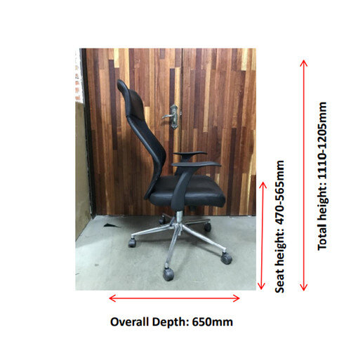 First Mesh High Back Task Operator Office Chair KF74830 Additional Image 5