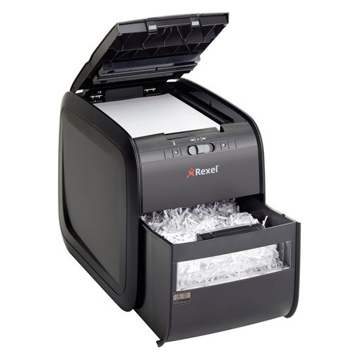 Rexel AutoPlus 60X Shredder Confetti Cross Cut DIN 3 Hunt Office UK