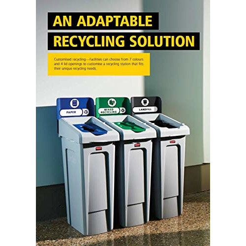 Rubbermaid Slim Jim Recycling Station Starter Kit Additional Image 3