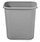 Rubbermaid 26.6L Rectangular Waste Basket Grey Additional Image 1