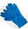 Azure Pack of 12 Rubber Gloves Latex Gloves Size S Blue Additional Image 1