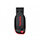 SanDisk Cruzer Blade - USB flash drive - 32 GB - USB 2.0 - red, sleek black