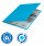 Leitz Recycle Card Folder With Elastic Band Closure A4 Blue 39080035