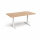 Elev8 Touch boardroom table 1800mm x 1000mm - white frame, beech top
