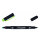 Tombow MONO Edge Highlighter Pen Chisel and Bullet Tip 3.8mm and 0.8mm Line Assorted Colours (Pack 6)