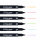Tombow MONO Edge Highlighter Pen Chisel and Bullet Tip 3.8mm and 0.8mm Line Assorted Colours (Pack 6)