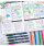 Tombow Creative Study Kit includes 1x Reporter 4 Colour Ballpoint Pen 4x Mono Edge Highlighters and 4x TwinTone Fibre Tipped Pens - STUD-SET