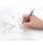 Tombow MONO Zero Refillable Eraser Pen Round Tip White with White/Blue/Black Barrel