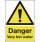 Safety Sign Danger Very Hot Water 75x50mm PVC HA17343R