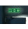 Safety Sign Niteglo Fire Exit Running Man Arrow Down Self-Adhesive 150x450mm NG28A/S