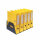 Rotadex 5-Section Lever Arch Filing Rack Black LAR5Black