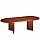 Corniche Executive Cherry Rosewood Veneer Boardroom & Conference Room Table 8 - 10 Seater W2500xD1100xH720mm Additional Image 2