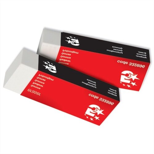 Pencil Eraser Paper Sleeved Pack 10 5 Star Additional Image 2