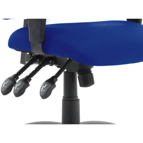 Esme Posture High Back Asynchronous Armchair Seat Blue