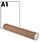 Brown Kraft 760x76mm Cardboard Postal Tubes Pack of 12