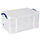 Plastic Storage Box 48 Litre Stackable Clear Really Useful Additional Image 3