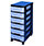 Really Useful Mobile Storage Tower 6x7 Litre Drawers Black & Transparent. Suitable For Offices, Homes, Art Supplies, Warehouses, Hospitals & More. Additional Image 1