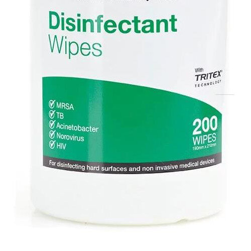 Medipal Disinfectant Wipes 200 Tub Case of 10 Hunt Office UK