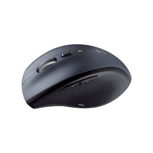 Logitech M705 Computer Mouse - Right-Handed, Laser, Wireless 2.4 GHz with USB Wireless Receiver, 7 Buttons - Mac & Windows Compatible - Colour: Silver