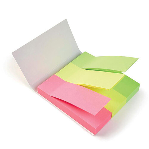 5 Star Office Paper Page Markers 100 Sheets per Pad 25x76mm