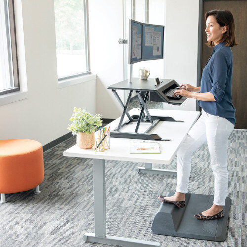 Fellowes Lotus LT Sit Stand Workstation 8215001 Black
