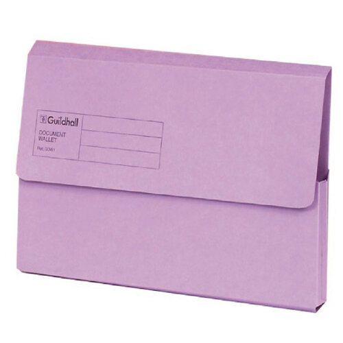 Guildhall Document Wallet Violet Pack of 50 GDW1-VLT