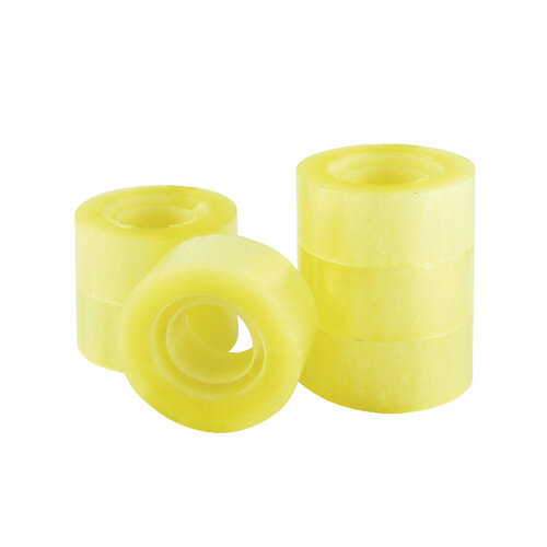 Q-Connect Clear Easy Tear Polypropylene Tape 24mm x 33m Pack of 6 KF27014