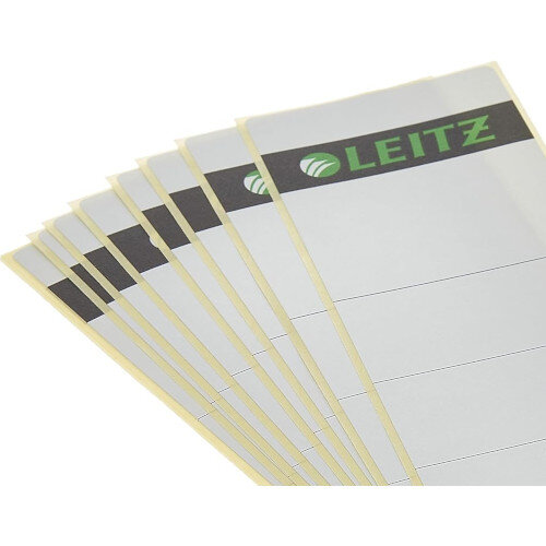 Leitz Pack of 10 Self Adhesive Spine Labels for Standard Board Lever Arch File - 16420085