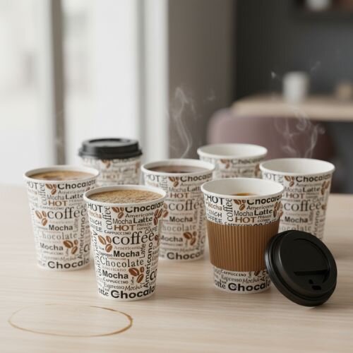 Cup 8oz 25cl Hot Drink Pattern (Pack of 50) NU903003