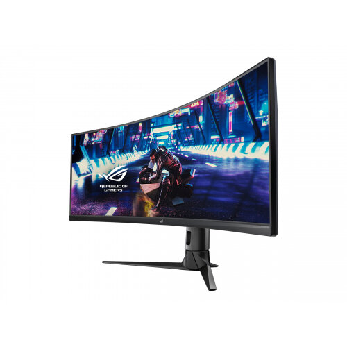 ASUS ROG Strix XG49VQ - LED monitor - curved - 49" - 3840 x 1080 DFHD - VA - 450 cd/m&sup2; - 3000:1 - 4 ms - 2xHDMI, DisplayPort - speakers - black