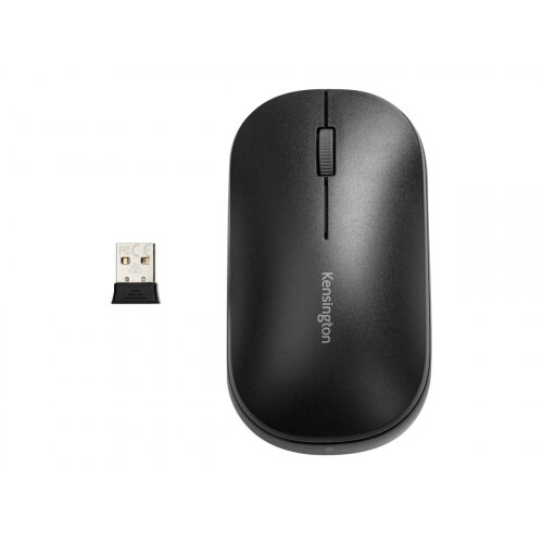 Kensington SureTrack Dual Wireless Mouse - Mouse - optical - 4 buttons - wireless - 2.4 GHz, Bluetooth 3.0, Bluetooth 5.0 LE - USB wireless receiver - black