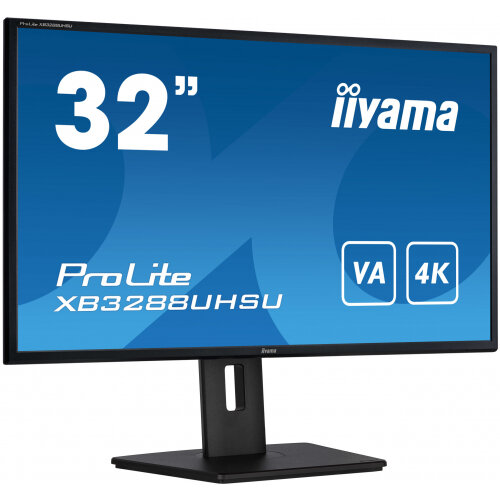 iiyama ProLite XB3288UHSU-B5 computer monitor 80 cm (31.5") 3840 x 2160 pixels 4K Ultra HD LCD Black