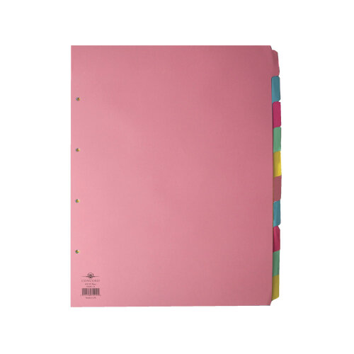 Concord A3 Subject Dividers Upright 10-Part