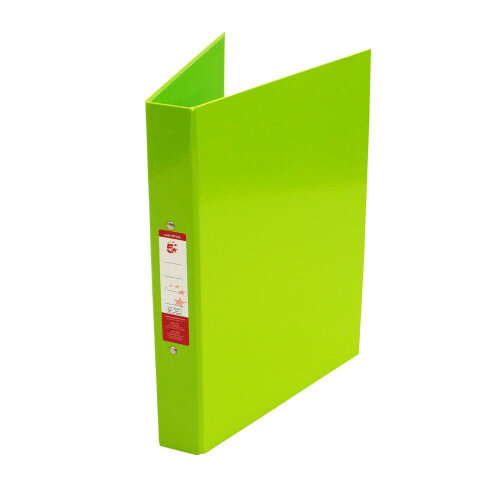 A4 Green Ring Binders 2 O-Ring Size 25mm Pack 10 5 Star
