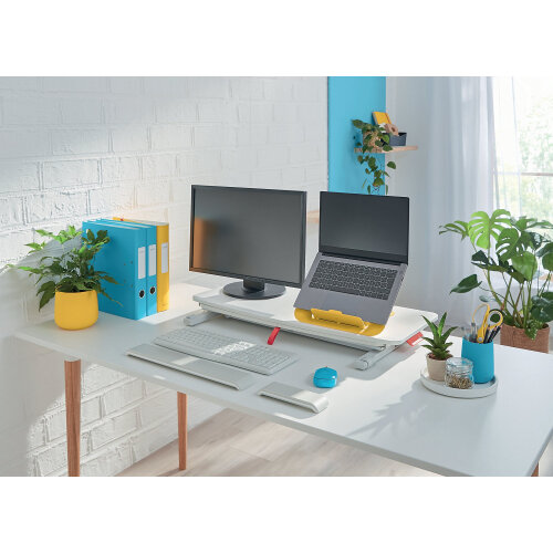 Leitz Ergo Cosy Standing Desk Converter with Sliding Tray 65320085