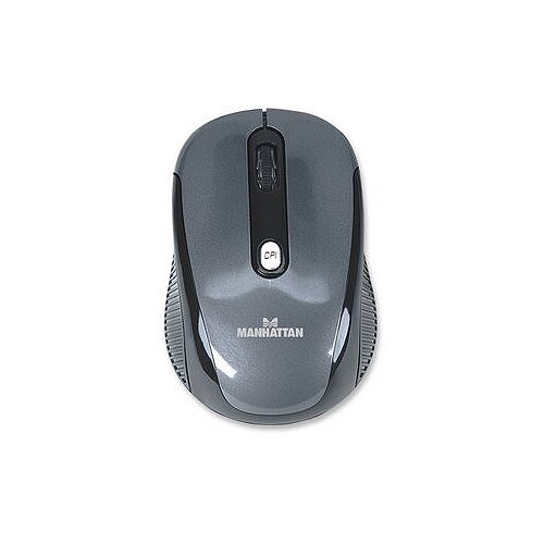 Manhattan Performance Wireless Optical Mouse USB 4 Button 2000 dpi