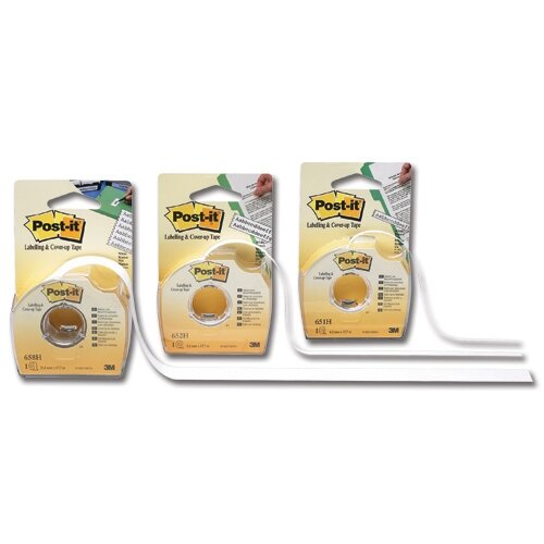 Postit Labelling and Coverup Tape 1 Line W4.2mm Pack 24 Hunt Office UK