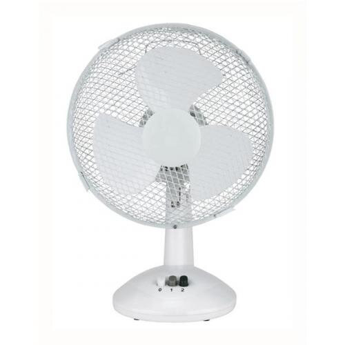 Quiet Office Desk Fan Oscillating Silent Non-Tilt 2-Speed ...