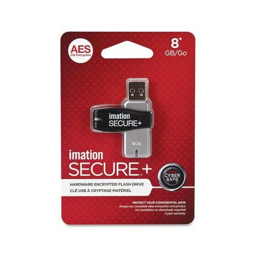 Imation SECURE Plus Hardware Encrypted 8GB Memory Stick USB 2.0 Hunt