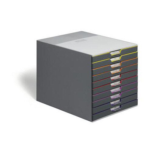 Durable Varicolor Plastic Desktop Drawer Set Stackable 10 Drawers