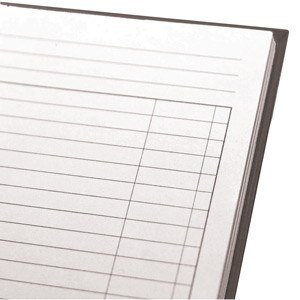 Smart Ruled Black n Red A4 Smart Ruled Notebook Casebound C66401 - Hunt Office UK