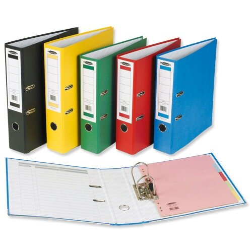 Concord Foolscap Red Lever Arch Files Pack 10 Hunt Office UK