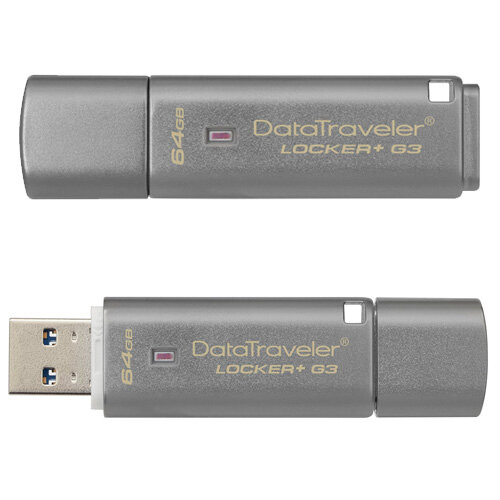 Kingston DataTraveler Locker+ G3 USB flash drive encrypted 64 GB