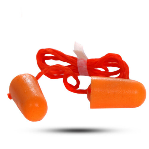 3M Foam Ear Plugs Corded 37dB Noise Reduction Orange (Pack of 100