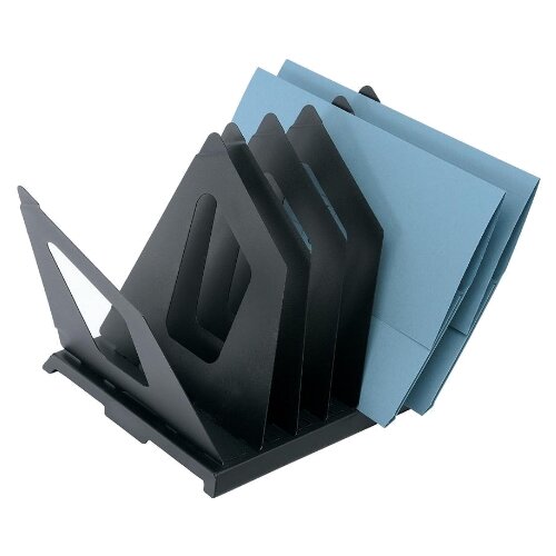 Document File Sorter Metal 7 Pivoting Dividers Black Rotadex Datafind Hunt Office UK