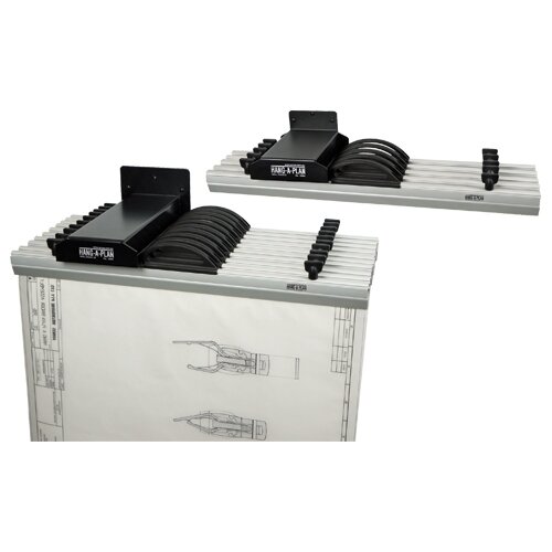 Arnos HangAPlan Front Load Wall Rack for 10 Binders A0A3