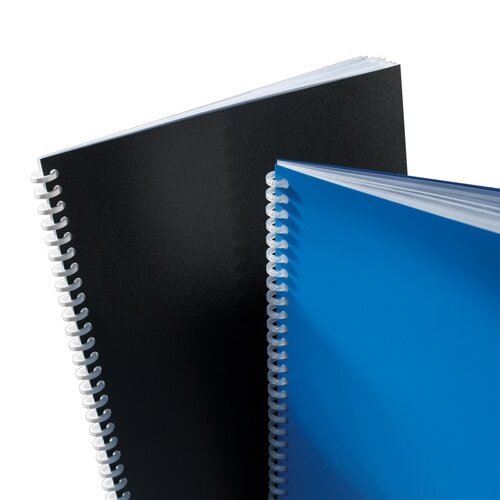 GBC PolyOpaque Binding Covers 300 micron A4 Blue Pack 100 Hunt Office UK